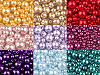 Round Glass Pearl Imitation Beads mix of sizes approx. Ø4-12 mm