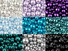 Cuentas imitación perlas redondas de vidrio, varios tamaños Ø4-12 mm