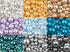 Skleněné voskové perly mix velikostí Ø4-12 mm