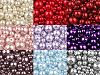 Round Glass Pearl Imitation Beads mix of sizes approx. Ø4-12 mm