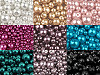 Round Glass Pearl Imitation Beads mix of sizes approx. Ø4-12 mm