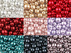 Round Glass Pearl Imitation Beads mix of sizes approx. Ø4-12 mm