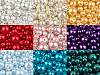 Szklane woskowane perły mix rozmiarów Ø4-12 mm
