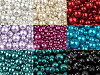 Perle sticlă lucioase, mix mărimi, Ø4-12 mm