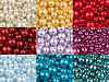 Sklenené voskové perly mix veľkostí Ø4-12mm