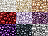 Round Glass Pearl Imitation Beads mix of sizes approx. Ø4-12 mm