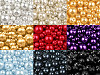 Sklenené voskové perly mix veľkostí Ø4-12mm