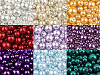 Okrugle staklene perle imitacije bisera, miks veličina cca. Ø 4 – 12 mm