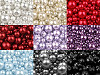 Round Glass Pearl Imitation Beads mix of sizes approx. Ø4-12 mm