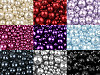 Round Glass Pearl Imitation Beads mix of sizes approx. Ø4-12 mm