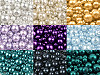 Sklenené voskové perly mix veľkostí Ø4-12mm