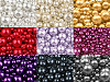 Round Glass Pearl Imitation Beads mix of sizes approx. Ø4-12 mm