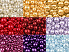 Skleněné voskové perly mix velikostí Ø4-12 mm