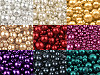 Cuentas imitación perlas redondas de vidrio, varios tamaños Ø4-12 mm