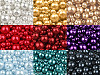 Sklenené voskové perly mix veľkostí Ø4-12mm