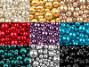 Round Glass Pearl Imitation Beads mix of sizes approx. Ø4-12 mm