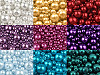 Skleněné voskové perly mix velikostí Ø4-12 mm
