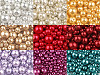 Round Glass Pearl Imitation Beads mix of sizes approx. Ø4-12 mm