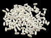 Perline imitazione plastica, Glance, dimensioni: 3 x 6 mm, colore: riso