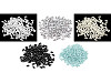Perline imitazione plastica, Glance, dimensioni: 3 x 6 mm, colore: riso