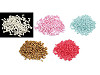 Plastikowe koraliki woskowane / perły Glance ryż 3x6 mm