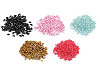Perline imitazione plastica, Glance, dimensioni: 3 x 6 mm, colore: riso
