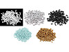 Plastové voskové korálky / perly Glance rýže 3x6 mm