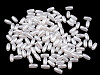 Műanyag teklagyöngyök / Glance rizsszemgyöngyök 3x6 mm