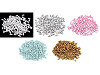 Plastikowe koraliki woskowane / perły Glance ryż 3x6 mm