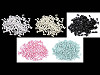 Perline imitazione plastica, Glance, dimensioni: 3 x 6 mm, colore: riso