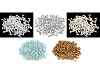 Plastikowe koraliki woskowane / perły Glance ryż 3x6 mm