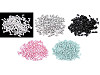 Perline imitazione plastica, Glance, dimensioni: 3 x 6 mm, colore: riso