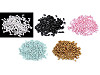 Plastikowe koraliki woskowane / perły Glance ryż 3x6 mm