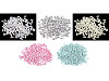 Perline imitazione plastica, Glance, dimensioni: 3 x 6 mm, colore: riso