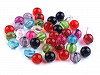 Plastic Round Beads Ø8 mm Transparent 