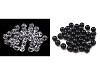 Plastové korálky Transparent Ø8 mm