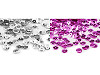 Sequins creux en vrac, Ø 6 mm