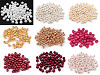 Cuentas imitación perlas redondas de vidrio Ø6 mm