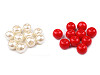 Imitation de perles rondes en verre, Ø 6 mm