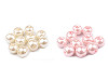 Perline rotonde in vetro, imitazione perle, Ø 10 mm