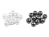 Cuentas imitación perlas redondas de vidrio Ø10 mm