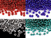 Rocailles en verre 6/0 avec trou de tirage, 4mm