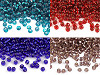 Rocailles en verre 6/0 avec trou de tirage, 4mm