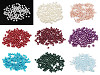 Cuentas imitación perlas redondas de vidrio Ø4 mm lisas