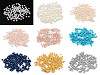 Cuentas imitación perlas redondas de vidrio Ø4 mm lisas