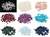 Cuentas imitación perlas redondas de vidrio Ø4 mm lisas