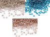 Perline "Rocaille" in vetro, 12/0 con foro di estrazione, 2 mm