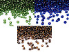 Perline "Rocaille" in vetro, 12/0 con foro di estrazione, 2 mm