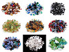 Perles de verre mixtes polies, 2e qualité
