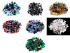 Perles de verre mixtes polies, 2e qualité